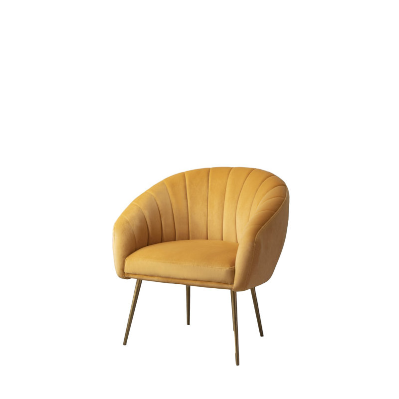 Jaylynn Upholstered Accent Chair, Yellow