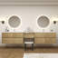 Meuble-lavabo mural Aliki en chêne clair 120 po Aliki-223364545