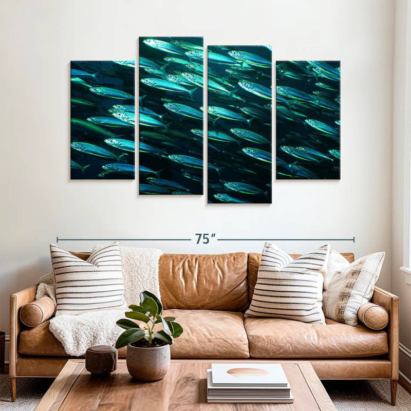 Brampt Shoal Of Fish, 42" H x 68" W