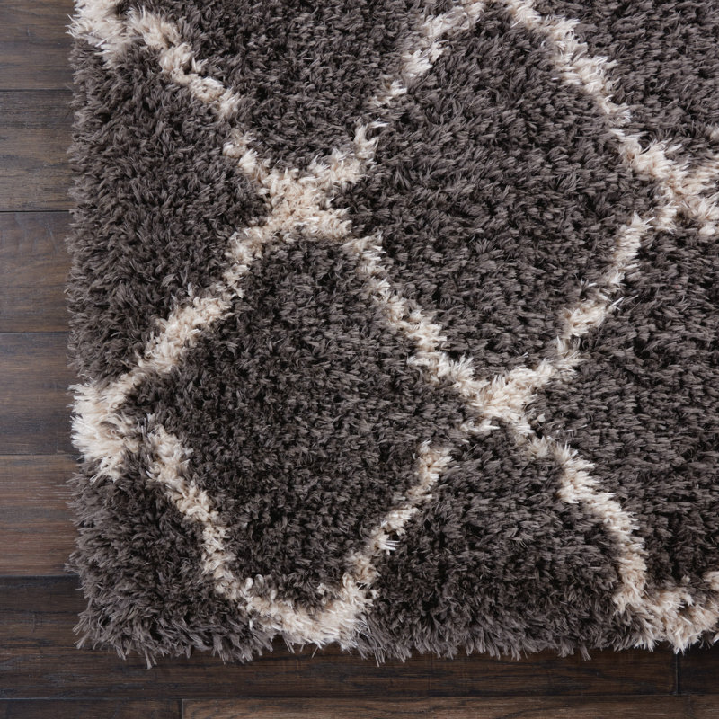Tapis noir marocain moderne Vincenza, Rectangle 9 pi x 12 pi