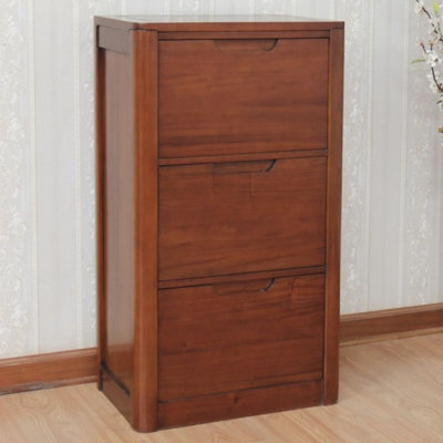 SP 60cm Wide 3 -Drawer Solid Wood File Cabinet