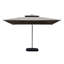 Parasol en porte-à-faux en aluminium au design moderne parfait pour les patios
