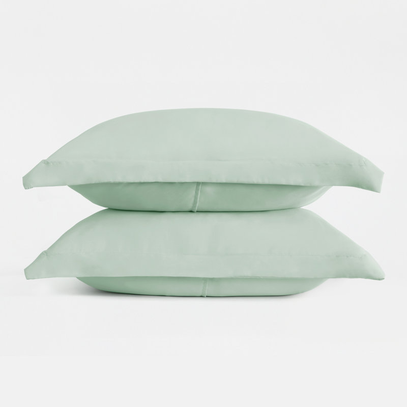 Pillow Shams 2-Pack Microfiber Ultra Soft Bedding, Standard, Aqua