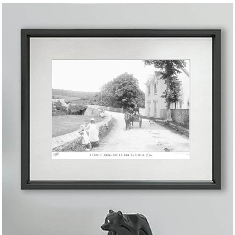 Bodmin, Dunmere Bridge And Mill 1906 - Single Picture Frame Print, 60cm H x 80cm W x 2.3cm D