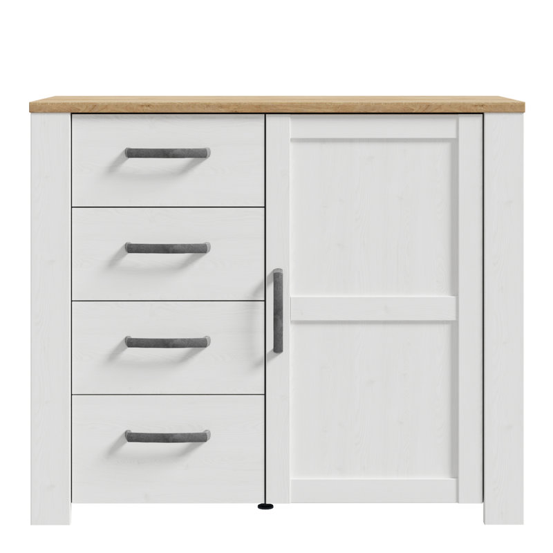 Abidan 1 - Door Standard Accent Cabinet, White