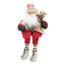 Père Noël alpin assis rouge