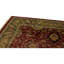 Tapis oriental rectangulaire en laine noué à la main de couleur moutarde / bourgogne / noir