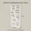 5-tier Modern Geometric Asymmetrical Bookcase, Open Back Etagere Display Shelf-1066334691