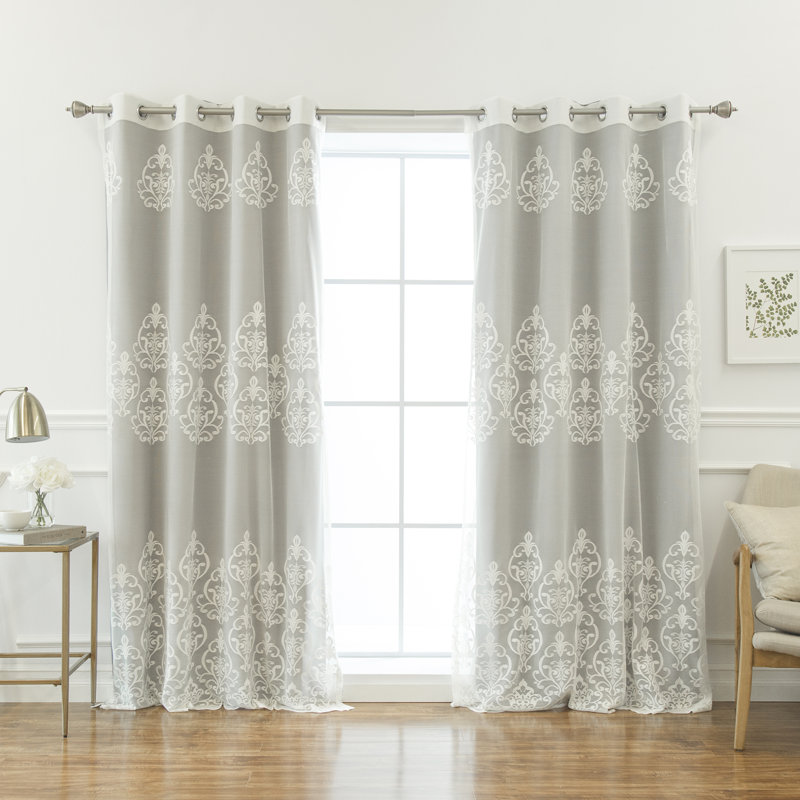 Serovpe Blackout Sliding Panel Pair, Gray