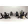 Hartington 12 Piece Plastic/Resin Folding Adirondack Chair with Ottoman and Table