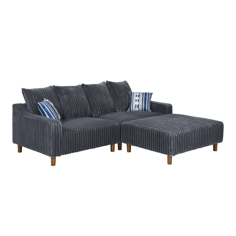 Canapé et chaise rembourrés 3 pièces Madburn