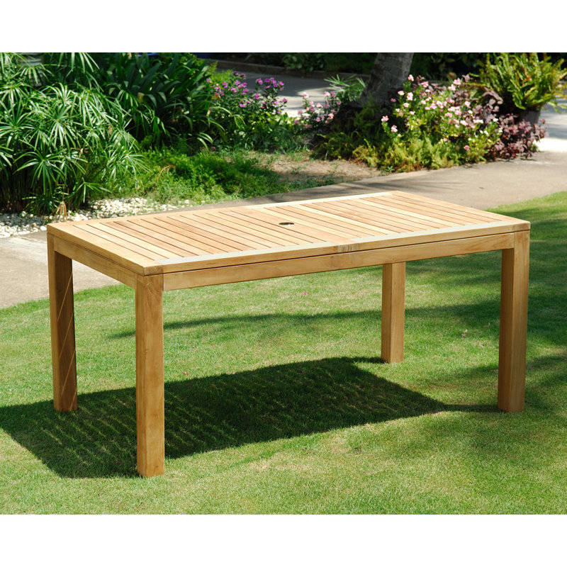 Cenka 5pc Saona 100% FSC Solid Teak and Aluminum Outdoor Patio Dining Set
