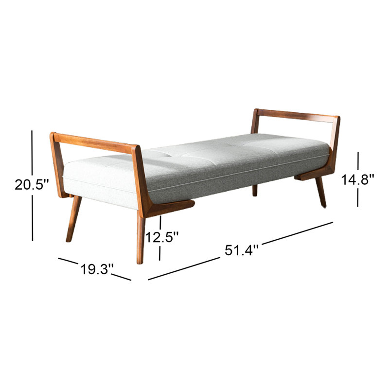 Jhase Polyester Blend Upholstered Bench