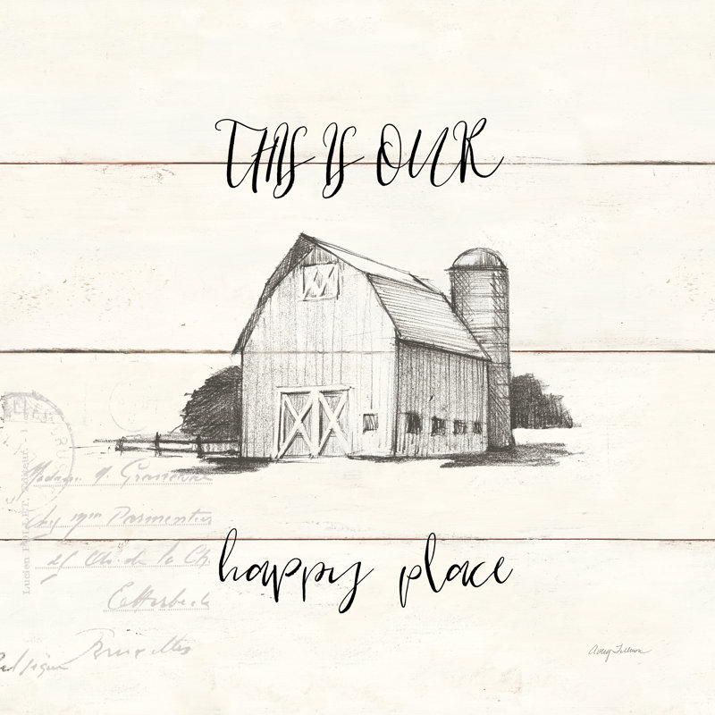 Life at Home IV Shiplap by Avery Tillmon - Wrapped Canvas Typography, 30cm H x 30cm W