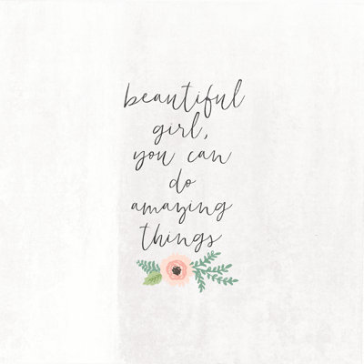 Beautiful Girl - Wrapped Canvas Print