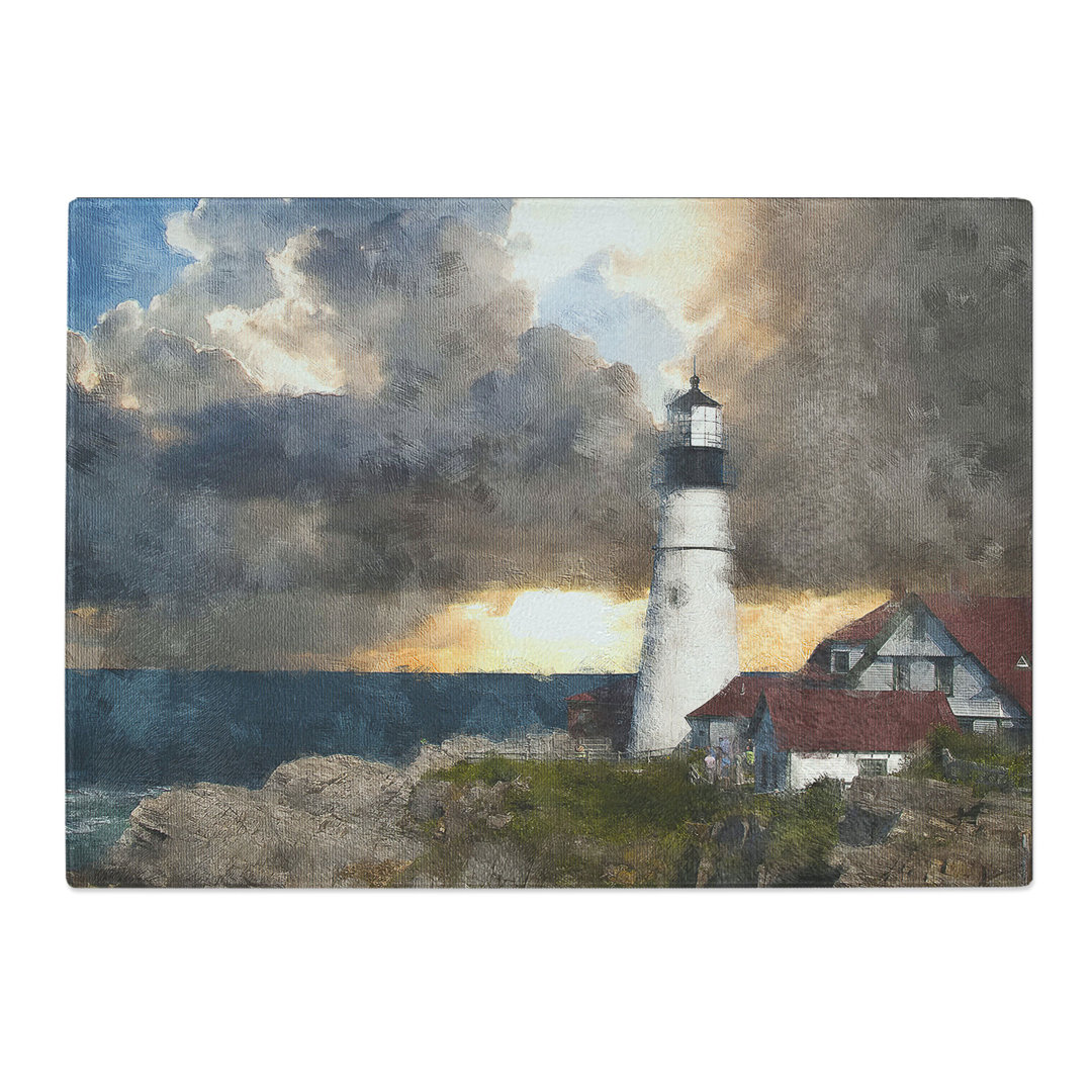View of a Lighthouse Vol.4 Painting Chopping Board
