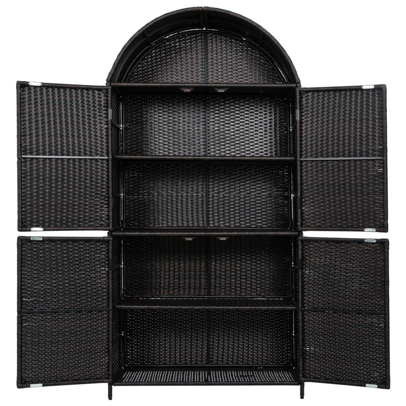 Armoire de rangement 72 po, Brun