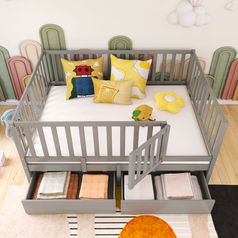 Lit de jour Imarnie, Gris, Double