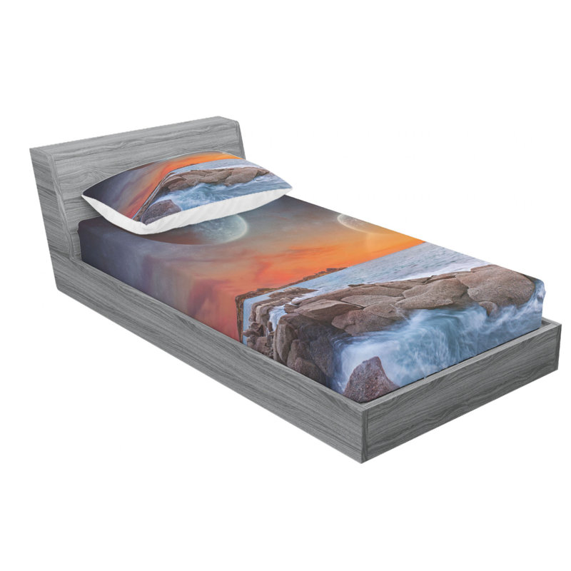 Microfiber Sheet Set, Twin XL Sheet Set with Fitted Sheet