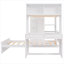 Lit mezzanine avec lit autonome, tablettes, bureau et garde-robe-267204997-267205001