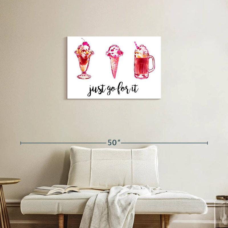 Yarlin Just Go For It, 20" H x 30" W