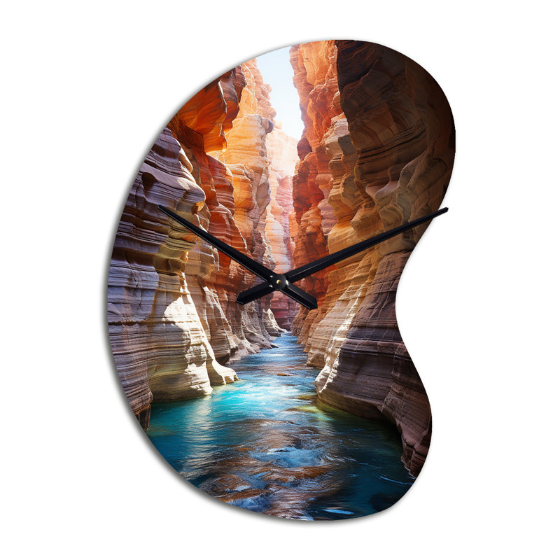 Horloge murale 3D Canyon, Grand