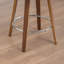 Swivel Upholstered Counter Stool with Solid Wood Frame-455983326