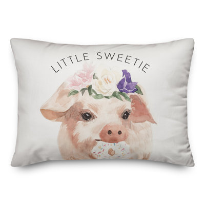 Little Sweetie Pig Throw Pillow