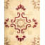 Tapis brun noué à la main de conception unique et unique 6 pi 2 po x 9 pi 2 po Oakhur