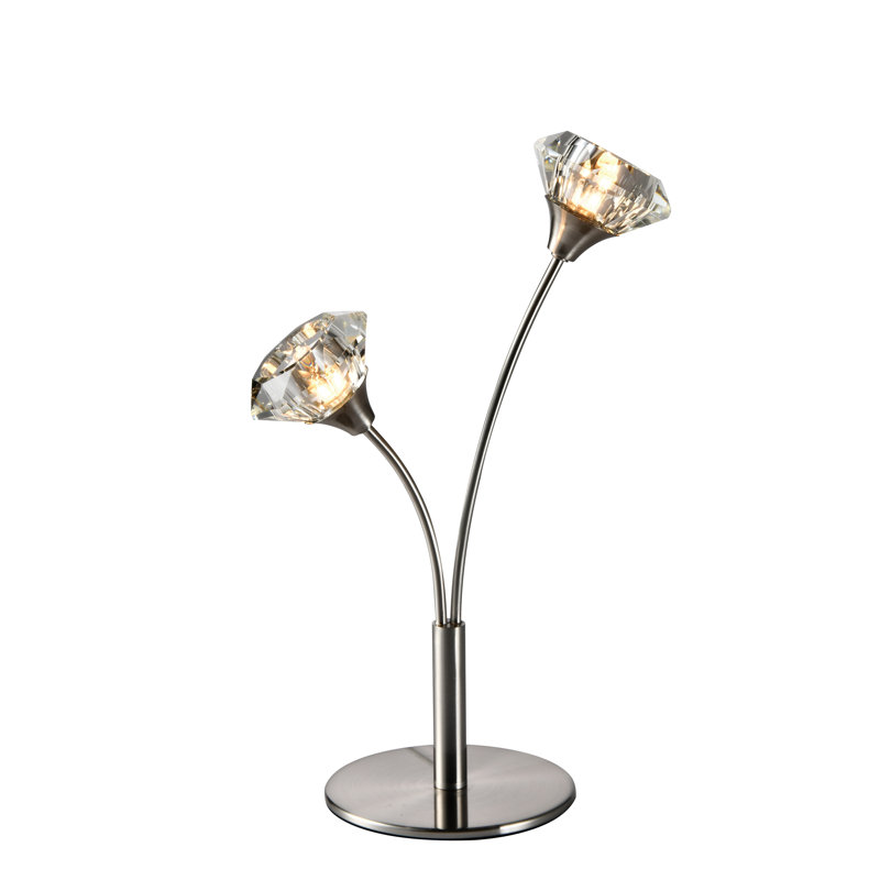 Aaruhi Novelty Lamp, Satin Nickel