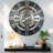 Wall Clock 24" Oversized for Living Room decor with Real Moving Gears England Collection-107103000