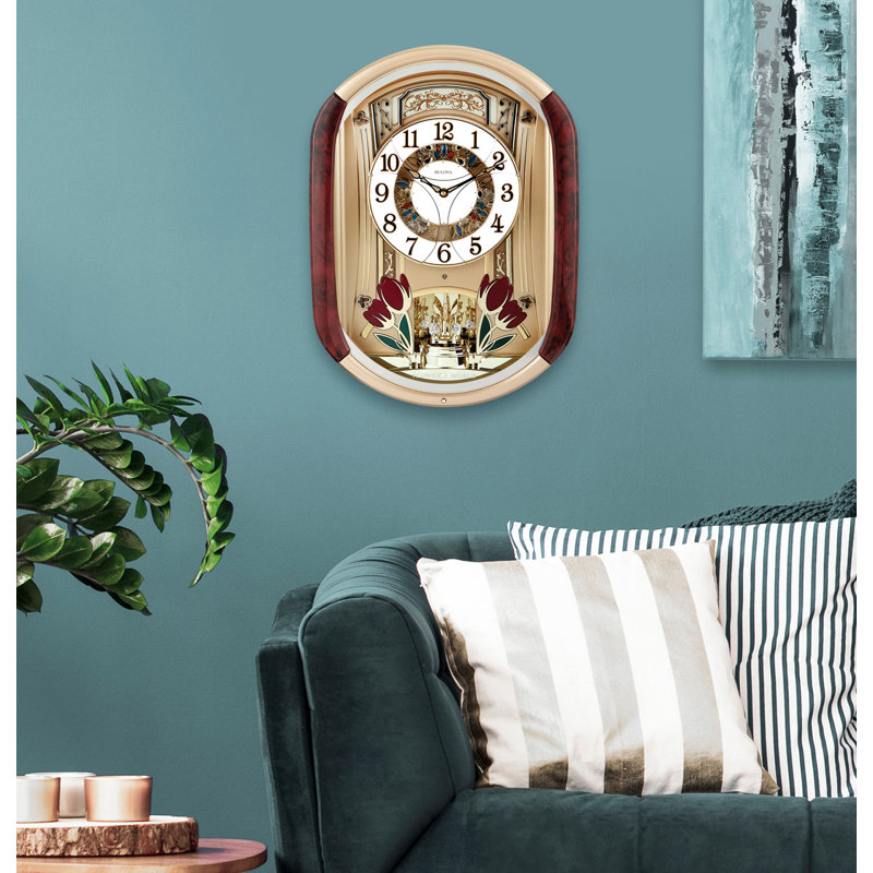 Fantastic Musical Wall Clock with Opening Dial & Rotating Pendulum, C4902