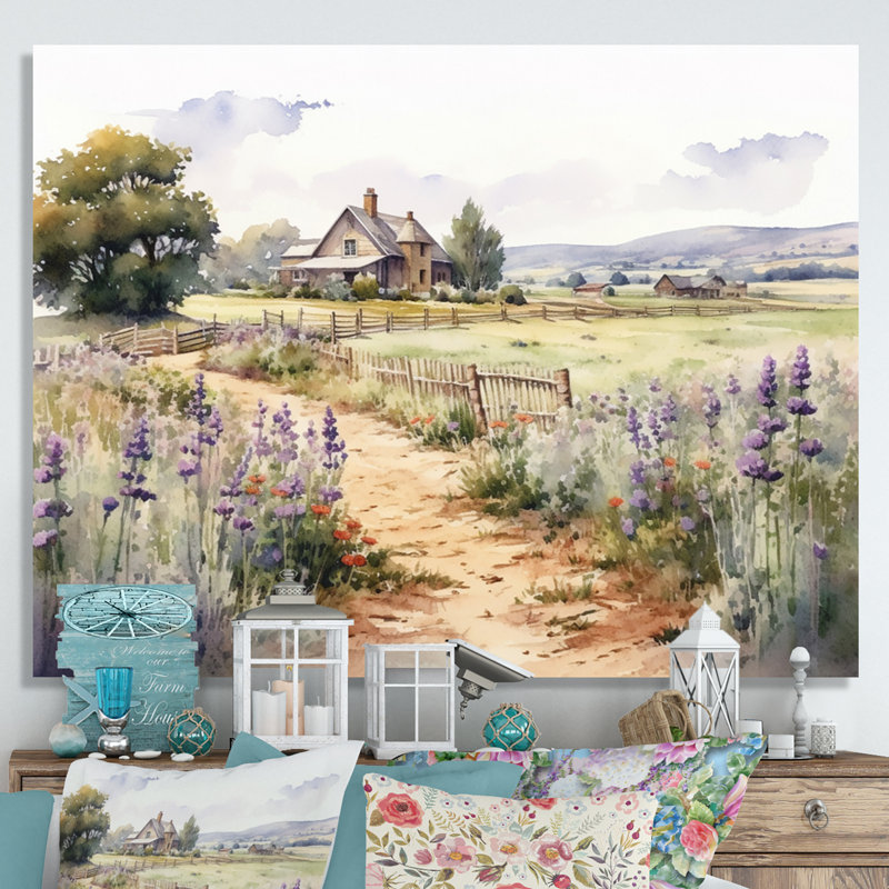 «Herbs Garden At The Farm II», reproduction sur toile, H 30 po x l 40 po, Toile tendue