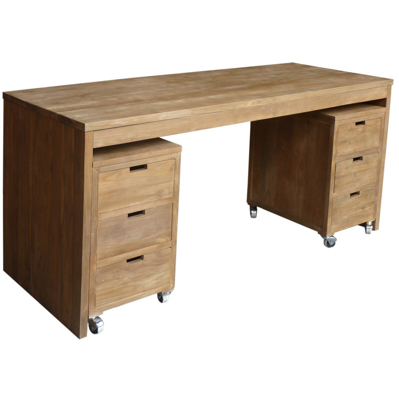 Bali Solid Wood Writing Desk