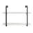 Romell 2 Tier Modern Accent Wall Shelf