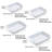 Ceramic Baking Dish 4 Pieces Rectangular Bakeware Set Deep for Baking White