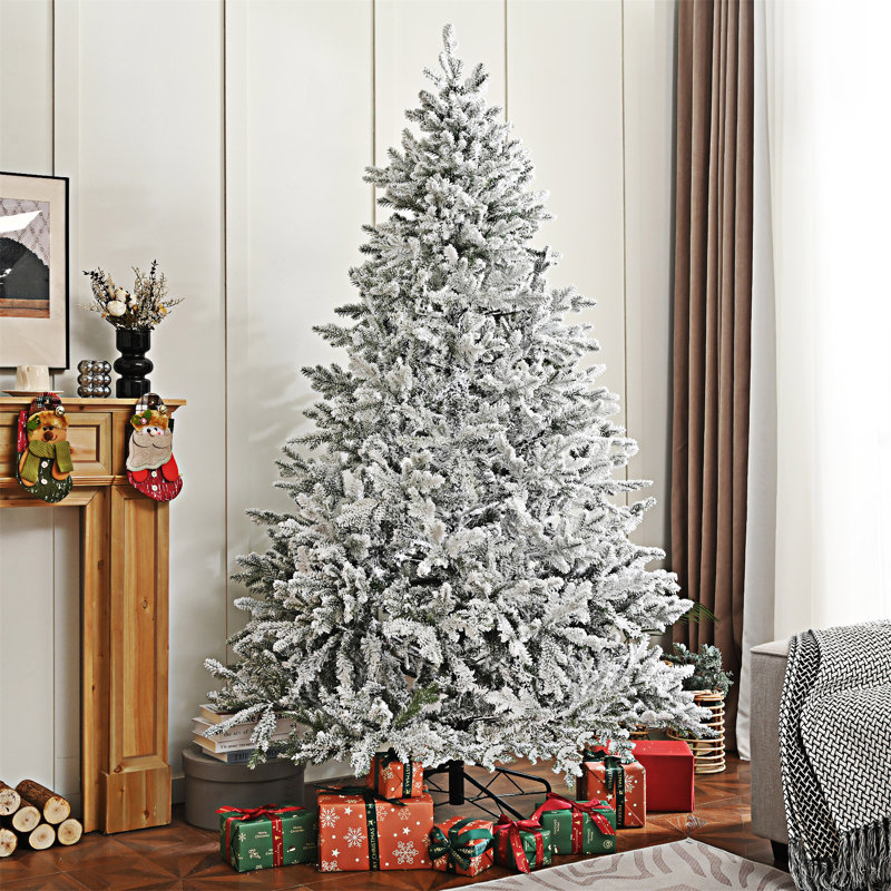 Noël artificiel à charnière de qualité supérieure avec support en métal