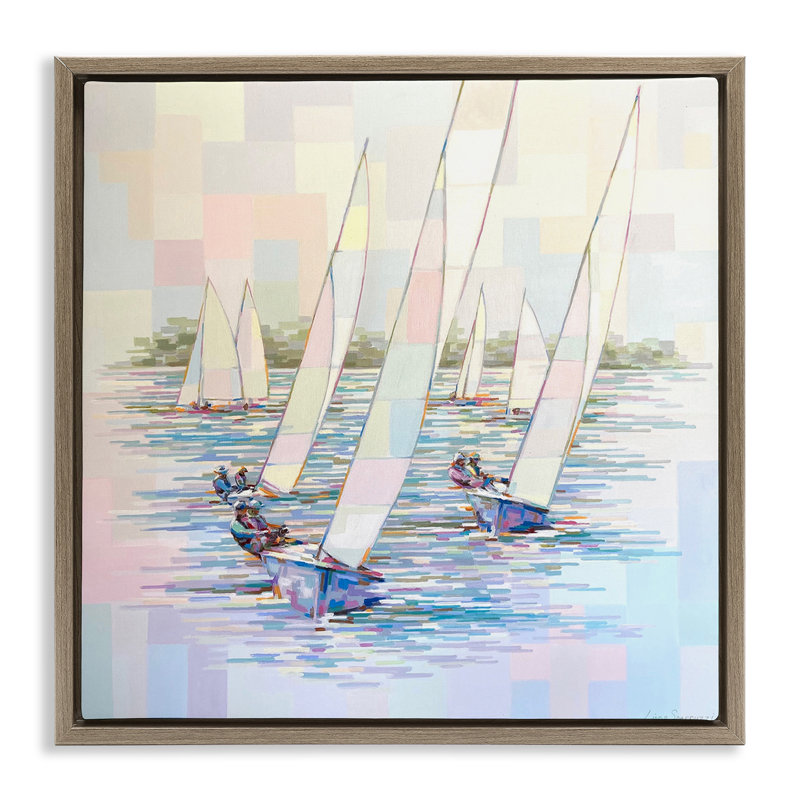 Art mural sur toile Stay the Course, H 25 po x l 25 po, Cadre flottant orme Montalcino
