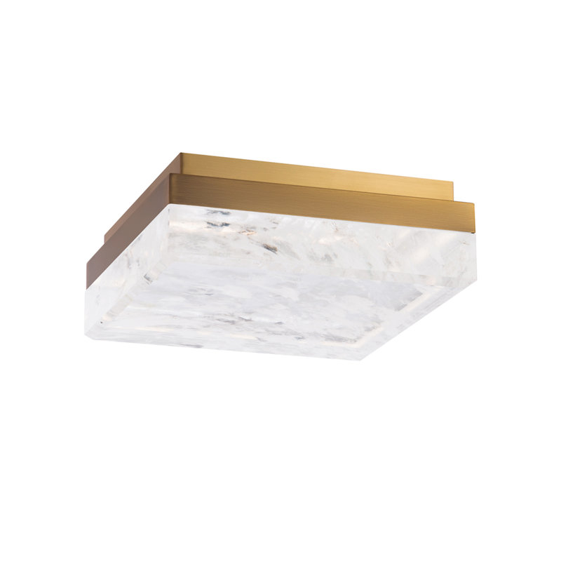Whisper 1 - Light LED Flush Mount, Aged Brass