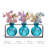 Blooms 3 piece Table Vase Set Aqua-1328049162