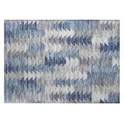 Jaylah Washable Geometric Indoor / Outdoor Rug