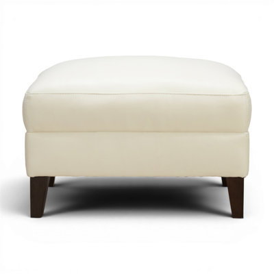 Auraluxe 100% Genuine Leather Ottoman