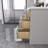Rovel 48" Single Bathroom Vanity Cabinet with Solid Surface Top Sink Set in Light Gray