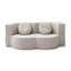 Le canapé-lit 2 en 1 pliant avec coussin se transforme facilement en canapé-lit simple pour un confort accru.-129584120-129584116
