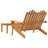 Kalea Rectangular 2 - Piece 2 - Person Outdoor Lounge Table Set