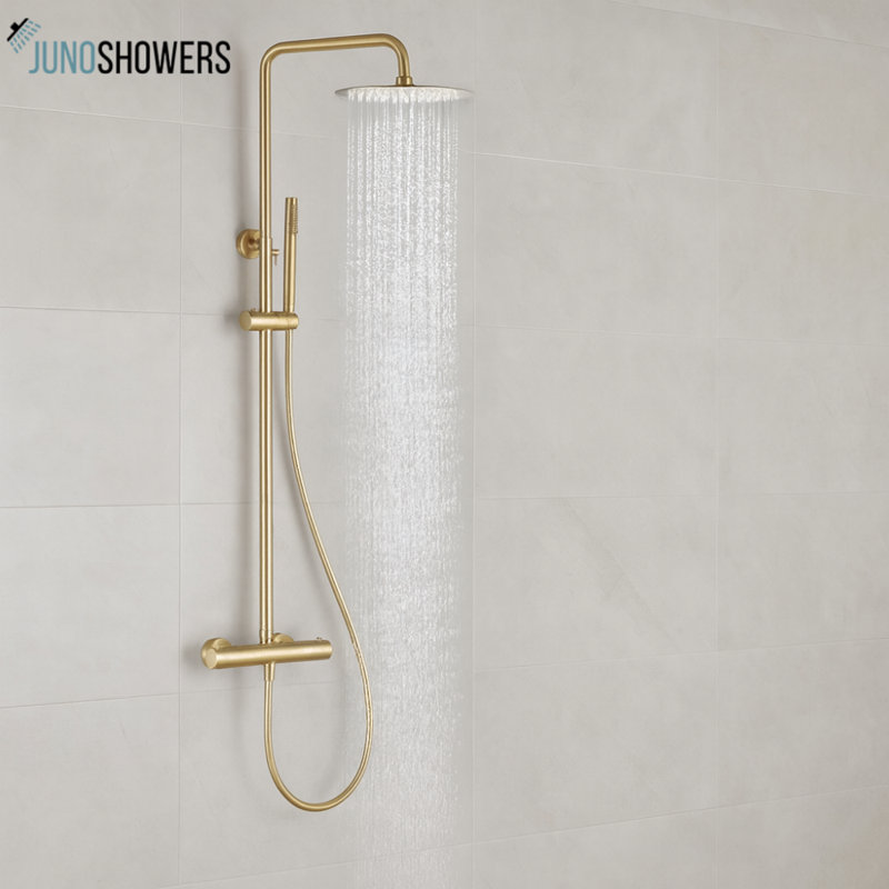 Wall-mounted bathroom faucet with smooth lever control and polished finish