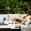 Mattalyn Outdoor Fabric Pulse Square Corner Dining Set - with Rising Table-87340111-87340096