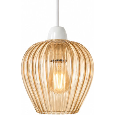 14 cm H Tulip Glass Lamp Shade