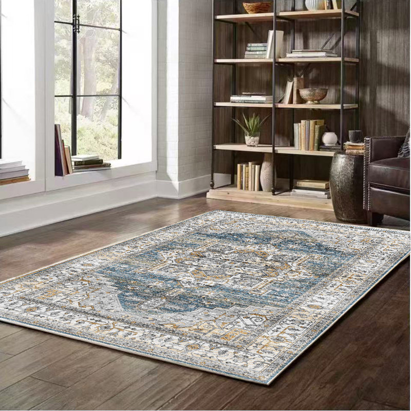 Tapis lavable ultra doux Crafters & Weavers de la collection Serapi, Rectangulaire 8 pi x 10 pi