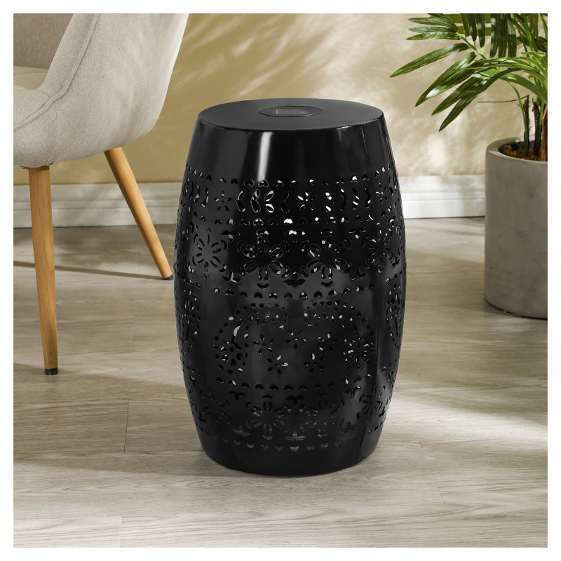 Table d'appoint SOLAR, couleur noire, Noir